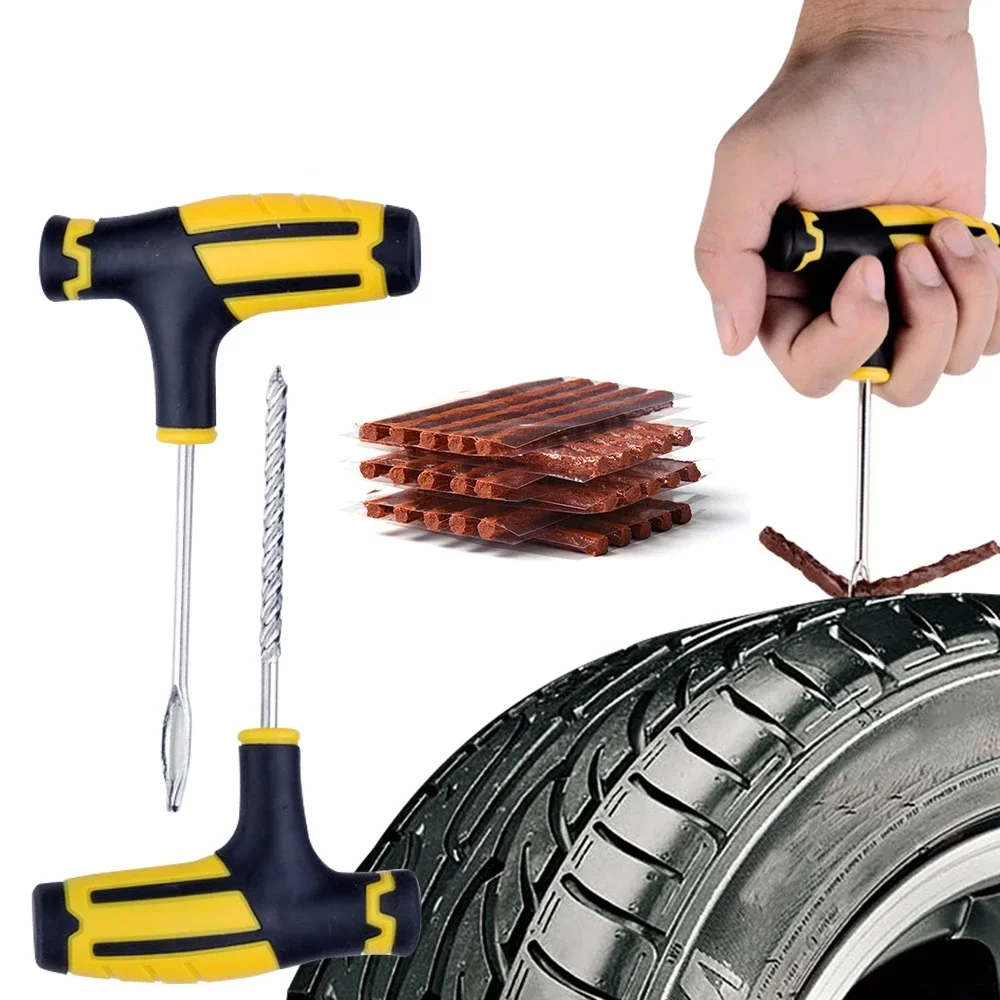 Tire Repair Strips Tubeless Rubber Stiring Glue Seals Image 1