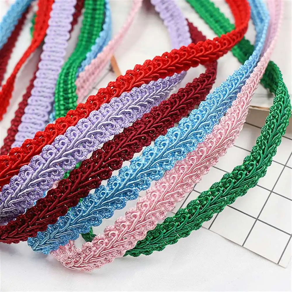 Lace Ribbon Lace Garment Accessories Lace Sewing Supplies Lace Decoration Lace Accessories Lace Sewing Accessories Clothing Accessories 1.2cm Lace Trimming Ribbon Polyester Centipede Braided Lace Sewing Clothes Accessories Curve DIY Craft Wedding Decor