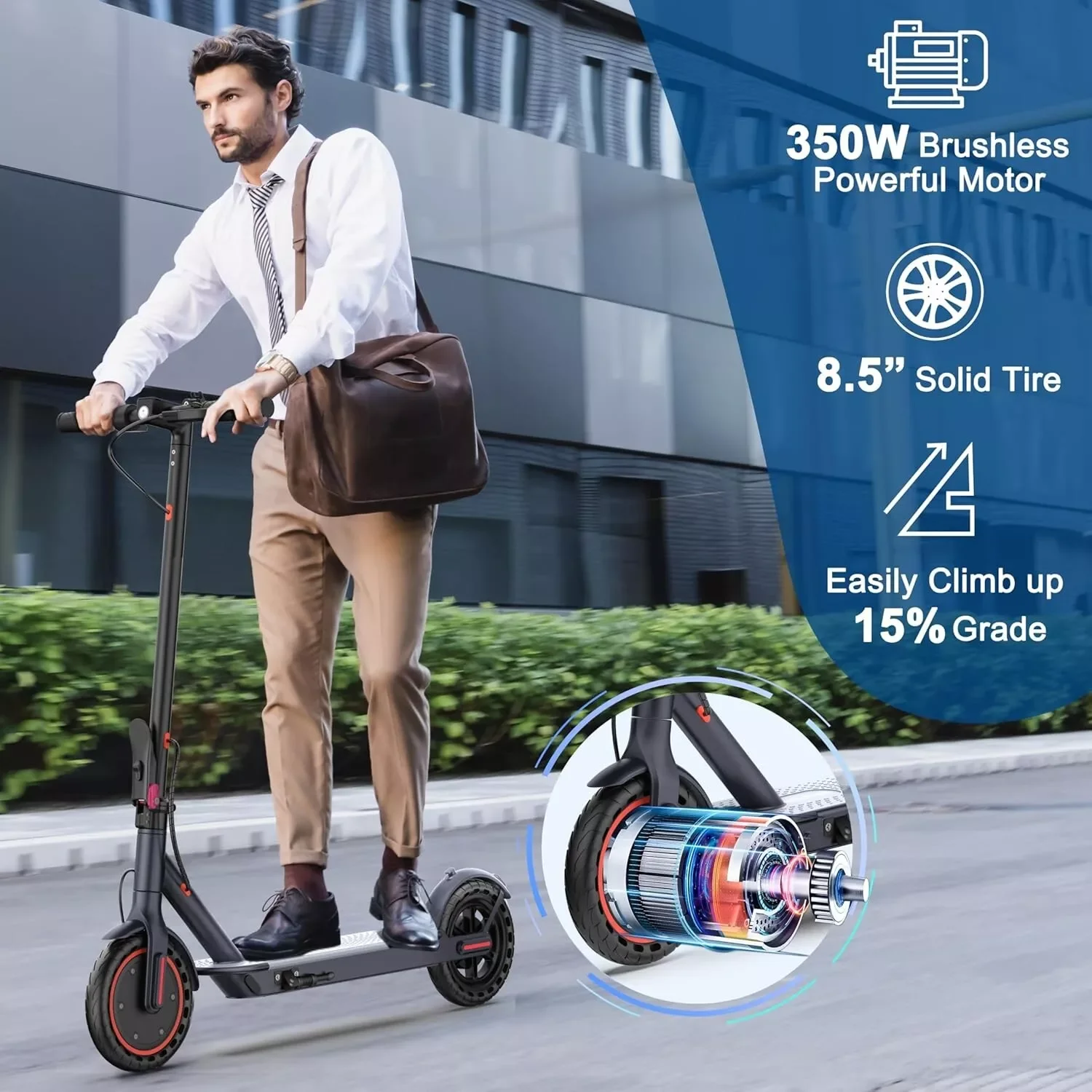 350W Foldable Electric Scooter 5