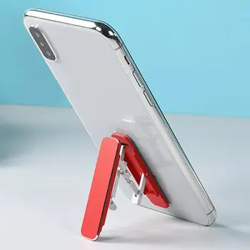 Nuovo supporto per telefono cellulare in plastica Nero Argento Rosso Rosa Staffa per telefono pieghevole ultra sottile Supporti per telefono cellulare pieghevoli Desktop