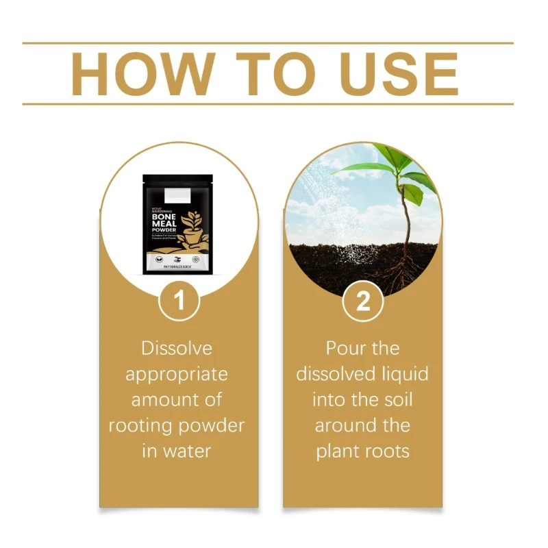 3 Pack Organic Rooting Compound Powder For Natural Hormones, Vegetable, Fruit, Flowers Plant Growth Enhancer, Use