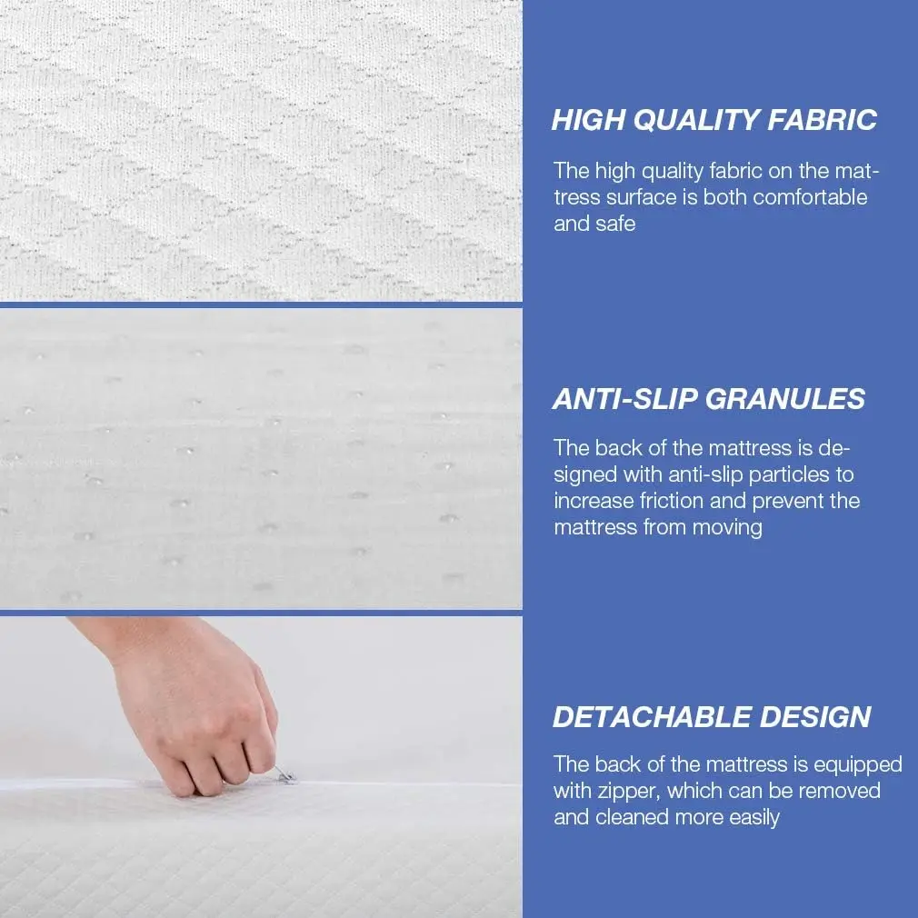 6/8/10/12 inch Gel Memory Foam Mattress for Cool Sleep & Pressure Relief, Medium Mattresses CertiPUR-US Certified/Bed-in-a-Box 5