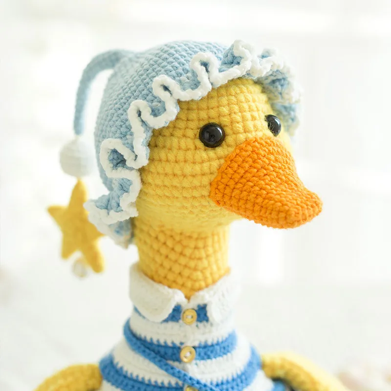Susan's Family Package of Materials Crochet Companion Doll Material Package Goose Duck Crochet DIY Doll about 32cm Best Gift
