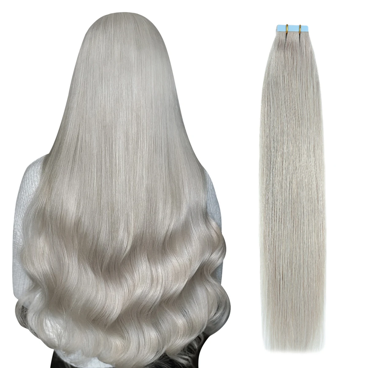 100% Silky Seamless Invisible Balayage Dirty Blonde to Highlight