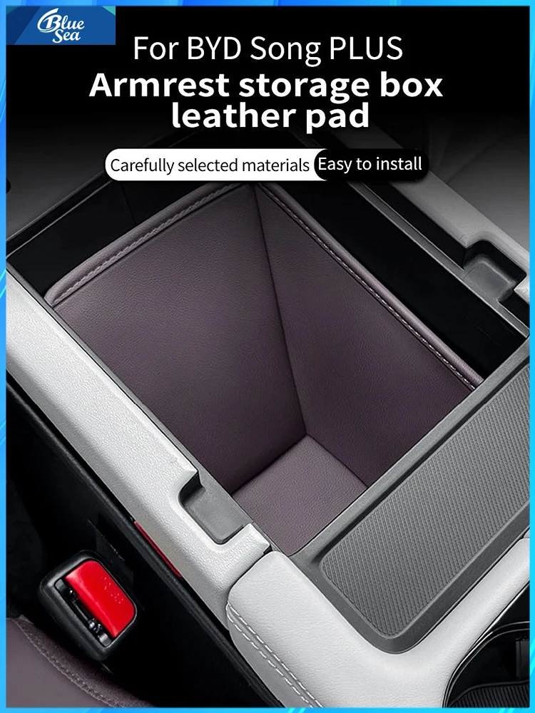 For Byd Song Plus Seal u Dmi Ev 2023-2025 Center Console Storage Armrest Organizer Box Protector Mat Scratch Wear resistant