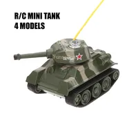 Mini 4CH Radio RC VS Tank Remote Control Pocket Truck R/C Toys Turret Rotation Stryker LED Light Kid Military Fast Running 1