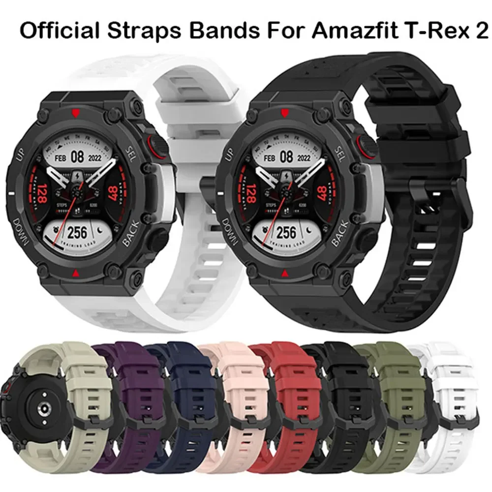 

Original Silicone Strap for Huami Amazfit T-Rex 2 Smart Watch Replacement Bracelet for Huami Amazfit T-Rex 2 Correa