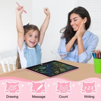 Tablette de dessin rechargeable de 16 pouces, tablette d'écriture, tableau magique pour enfants, tableau familial/de bureau, jouets de voyage pour enfants, cadeaux 3