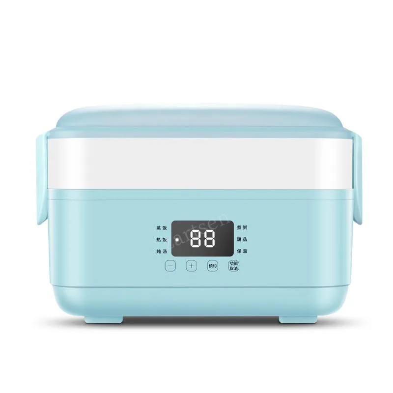 Mini Microwave Portable Lunch Box,portable Box Food Heater,portable Food  Warmer For On-the-go,mini Rice Cooker 1.2l Heated Lunch Box For Home Office  S