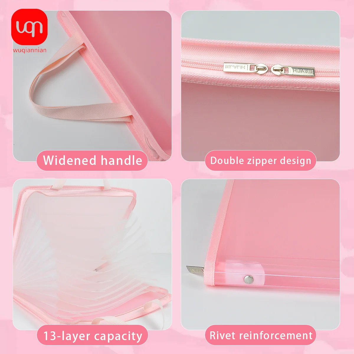 File Bag Simple Organ Bag 13 cell A4 portable vertical organ bag paper and storage folder bag vertical style tote bag student supplies