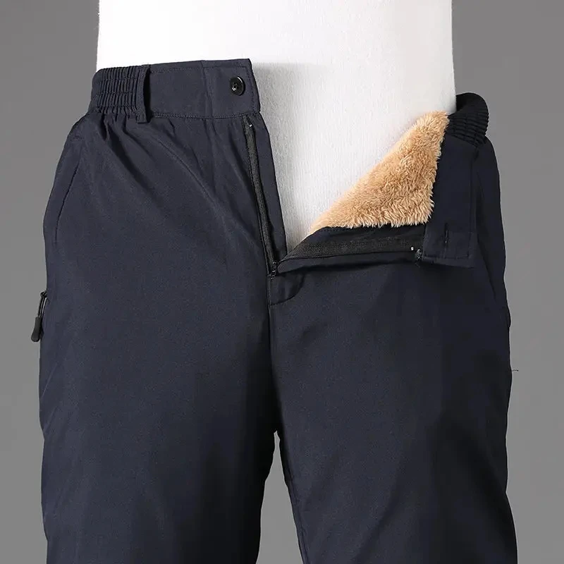 Ski Pants Men Winter Outdoor Windproof Waterproof High Quality Snowboard Pants Thick Warm Trousers Male Trekking Hiking
