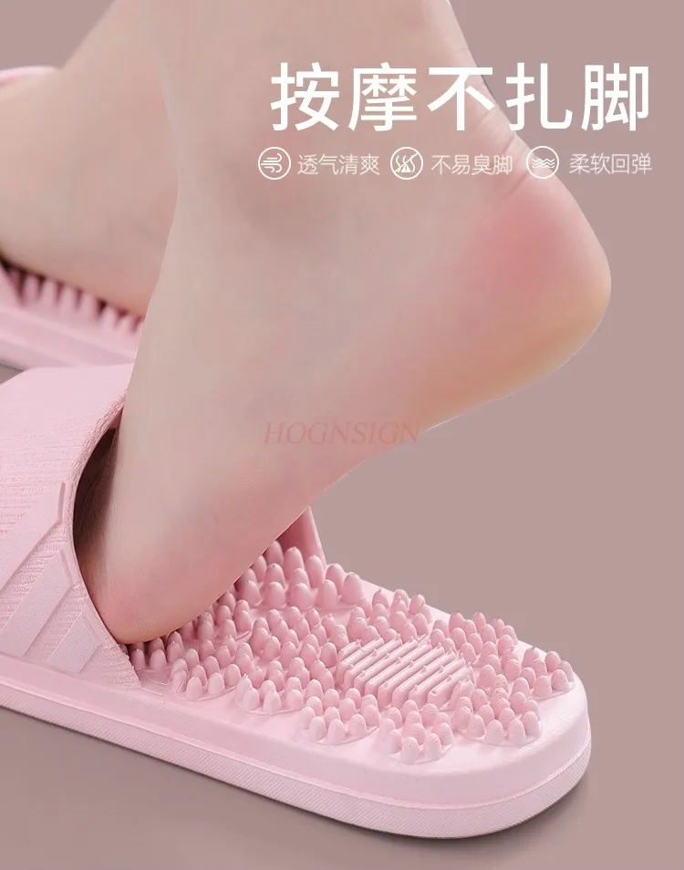 여름 가정용 마사지 슬리퍼, 실내, 가정, 욕실, 목욕, 경혈 마사지, 미끄럼 방지 샌들