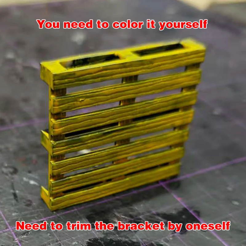 조립식 목재 팔레트 지게차 공장 창고 디오라마 스케일 모델 키트 1/35 1/48 1/64 1/72 1/87