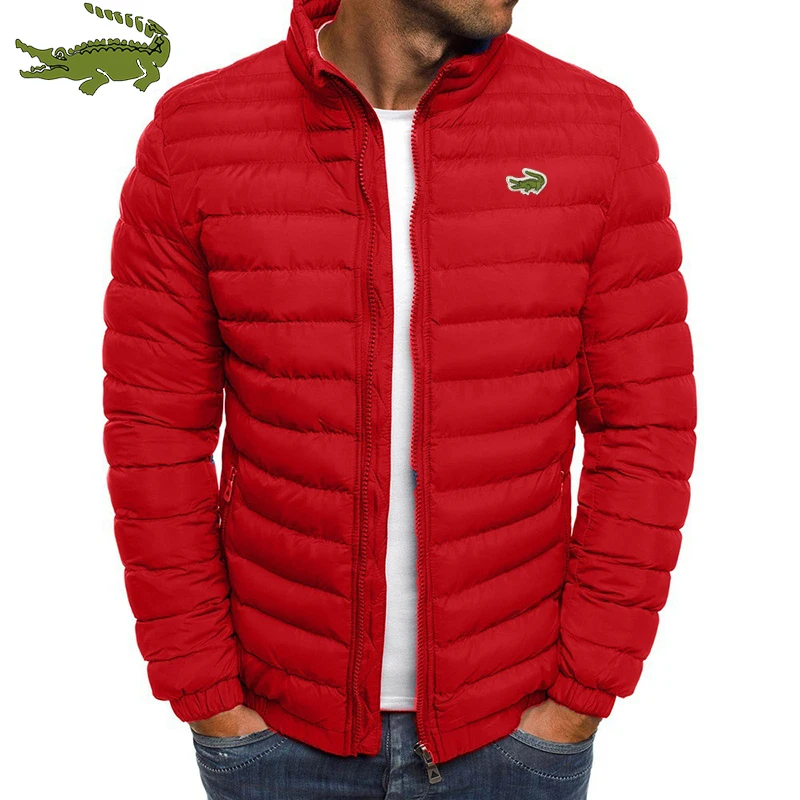 

2024 Embroidery Cartelo Winter Men's Warm Packable Jacket Lightweight Men's Down Filled Bubble Ski Jacket Quilted Thicker Jacket