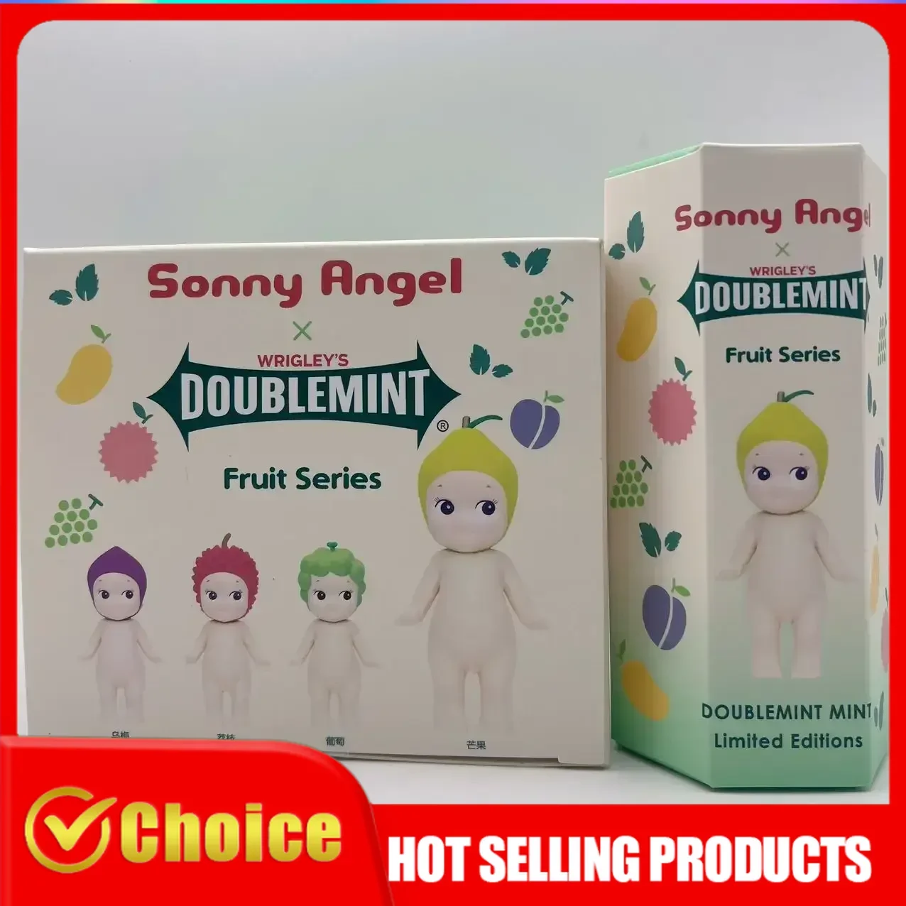 4Pcs Sonny Angel Doublemint Fruit Series Limited Edition