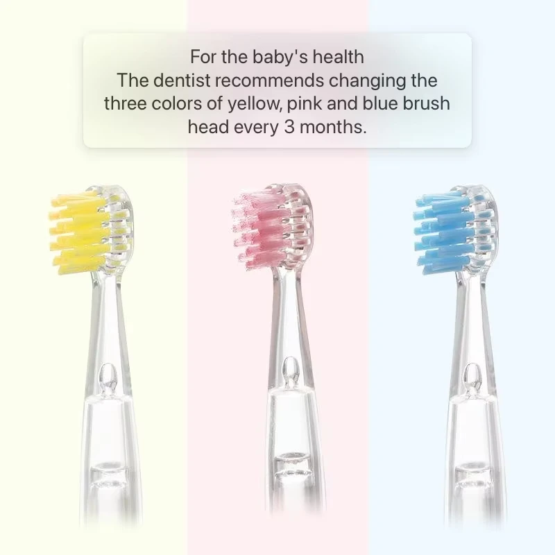 Revyline RL025/LANBEIBEI LB-L01 전동 칫솔 선물 액세서리 노즐 강모 용 어린이 교체 칫솔 헤드