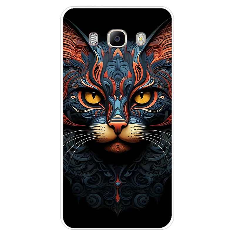 FOR Samsung Galaxy J7 2016 phone back Case J710 J710F Cover FOR Samsung J7 2016 Cases shell silicon back cover flower fruit rose - Image 11