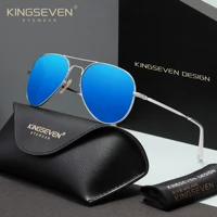 KINGSEVEN pilote hommes lunettes de soleil polarisées grand cadre UV400 lunettes femmes rétro luxe conduite casual mode lunettes extérieures 2