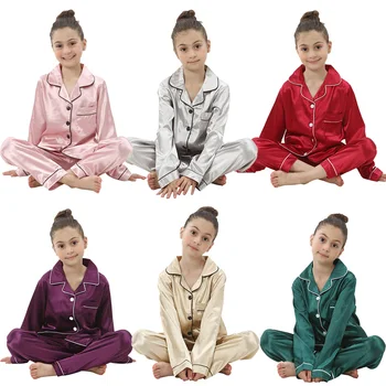 Kids Satin Silk Pajama Set 1
