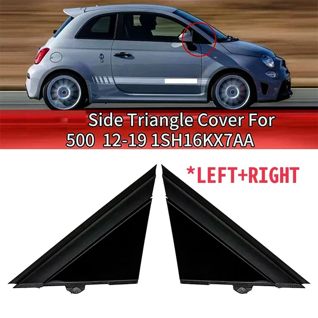 Modanatura Copertura Specchietto Retrovisore Fiat 500 2012-2019 - Ricambio OEM 1SH17KX7AA - Foto 11