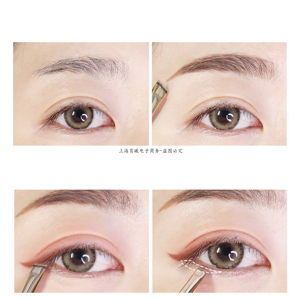 Makeup Brush Set 1/2/3 Pcs Eye Makeup Brush Flat Eyeliner Eyebrow Blending Soft Nylon Hair 3 Styles for Choose