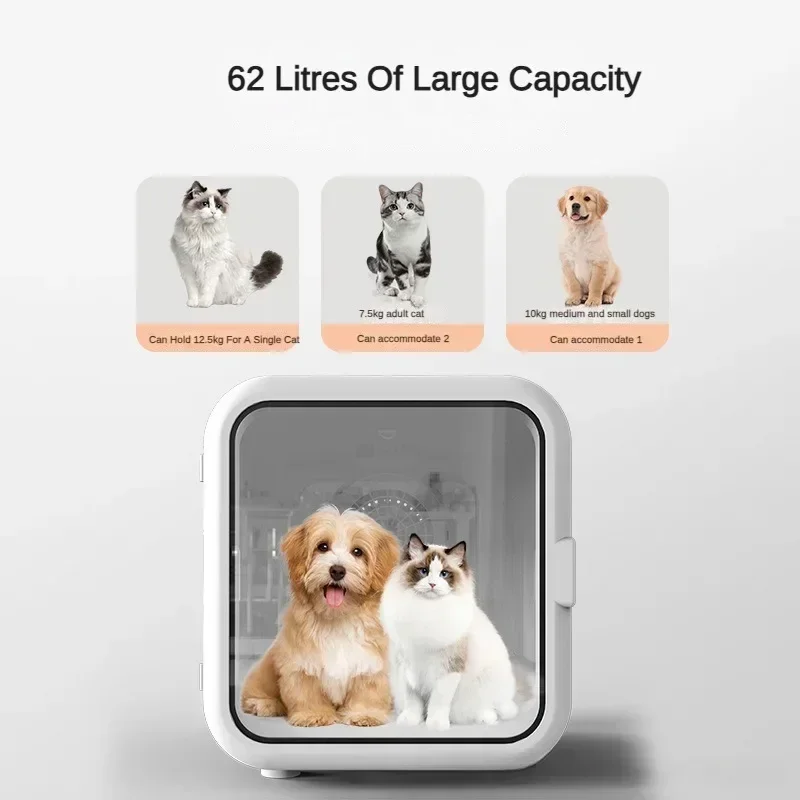 Automatic Pet Drying Box Cats and Dogs Dryer Temperature Control 360 Drying Quiet Hair Dryers for Dog Cat