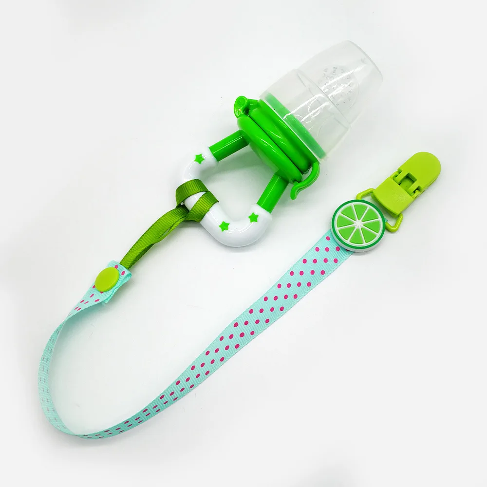 Baby Silicone Pacifier Clips Chains Personalized Safe Teething Teether Cartoon Animals Soother Nipples Handmade Feeding Holder