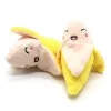 Squeaky Plush Banana Interactive Dog Toy Durable Puppy Chew Toys Creative Fruit Shaped Dog Toy with Cute Face Design 3