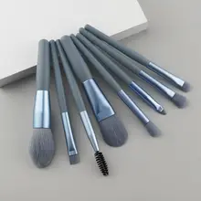 

8Pcs Mini Macaroon Brushes-4Colours Available To Choose-Synthetic Hair-Easy To Take-Good for Travelling-Makeup Tool-beauty pen