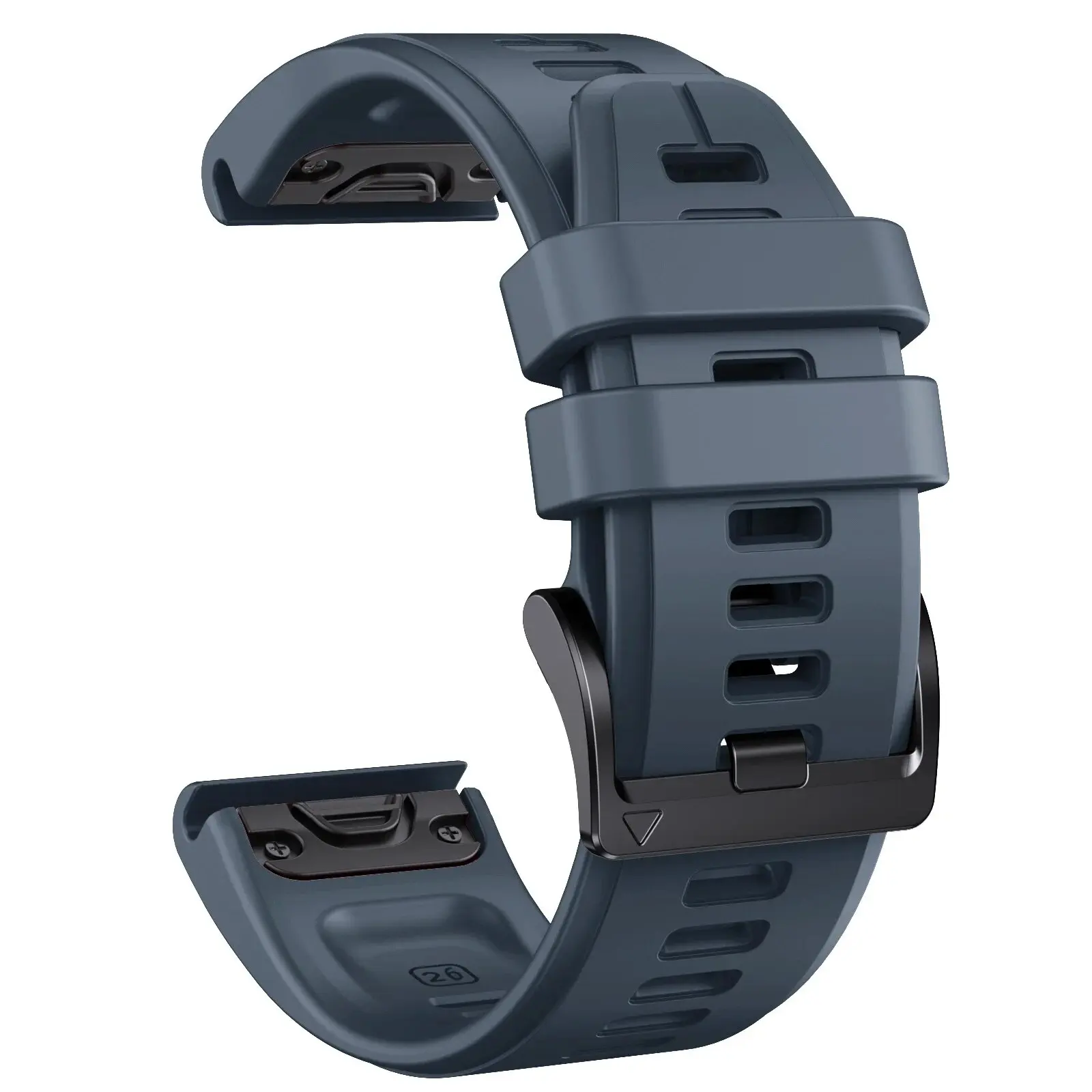 Official QuickFit Silicone Strap - Universal 26mm/22mm Adjustable Band, Unisex Replacement Bracelet