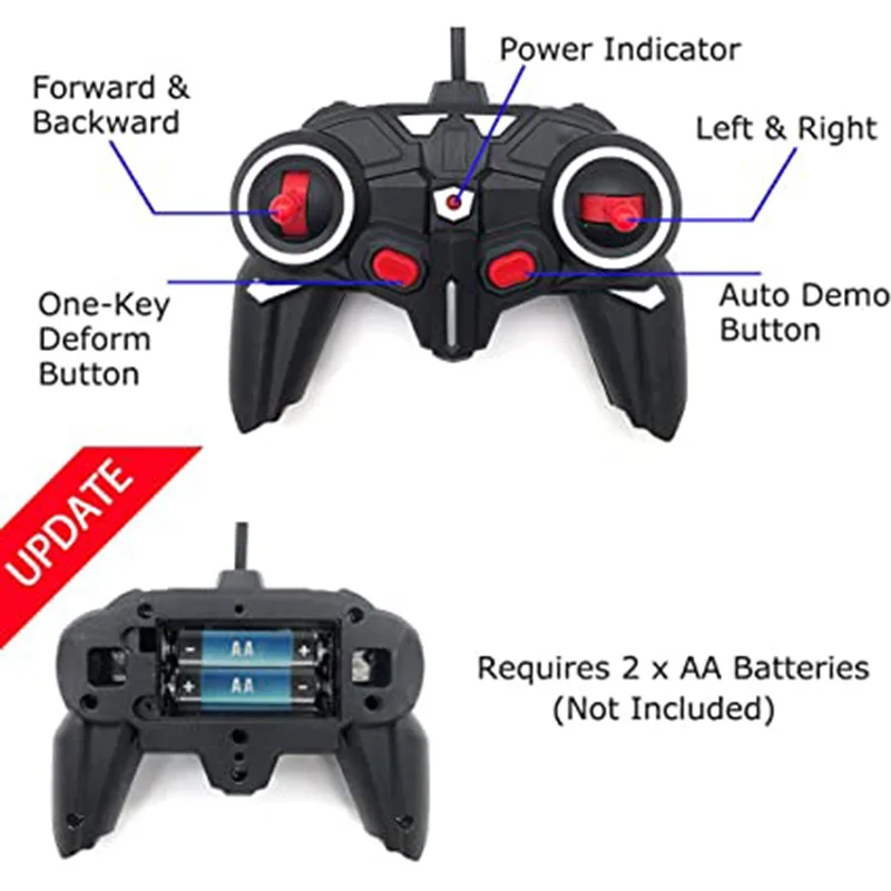 2 in 1 Remote Control Cars RC Transforming Robots Car Models Outdoor Remote Control Sports Deformation Car for Kids Boys Toys 6
