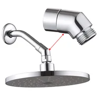 G1/2 Shower Elbow Adapter Shower Connector Hand Shower/Top Spray Elbow Chrome-Angle Female Thread And Male Thread Bathroom Parts 2