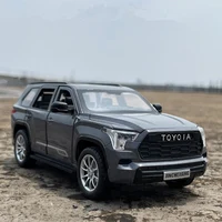 1/24 Sequoia SUV Alloy Car Model Diecasts & Toy Metal Off-Road Vehicles Car Model High Simulation Sound and Light Childrens Gift 1