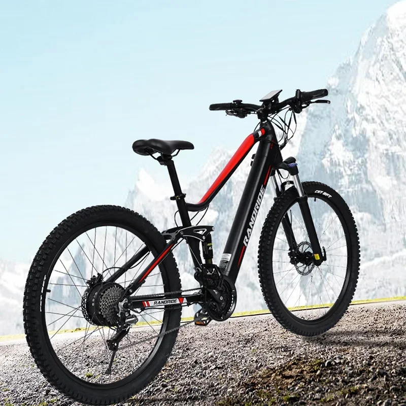 RANDRIDE YS90 Electric Mountain Bicycle 1000W 48V 17Ah Lithium Battery E-bike Hydraulic Brake Electric Men's Bike
