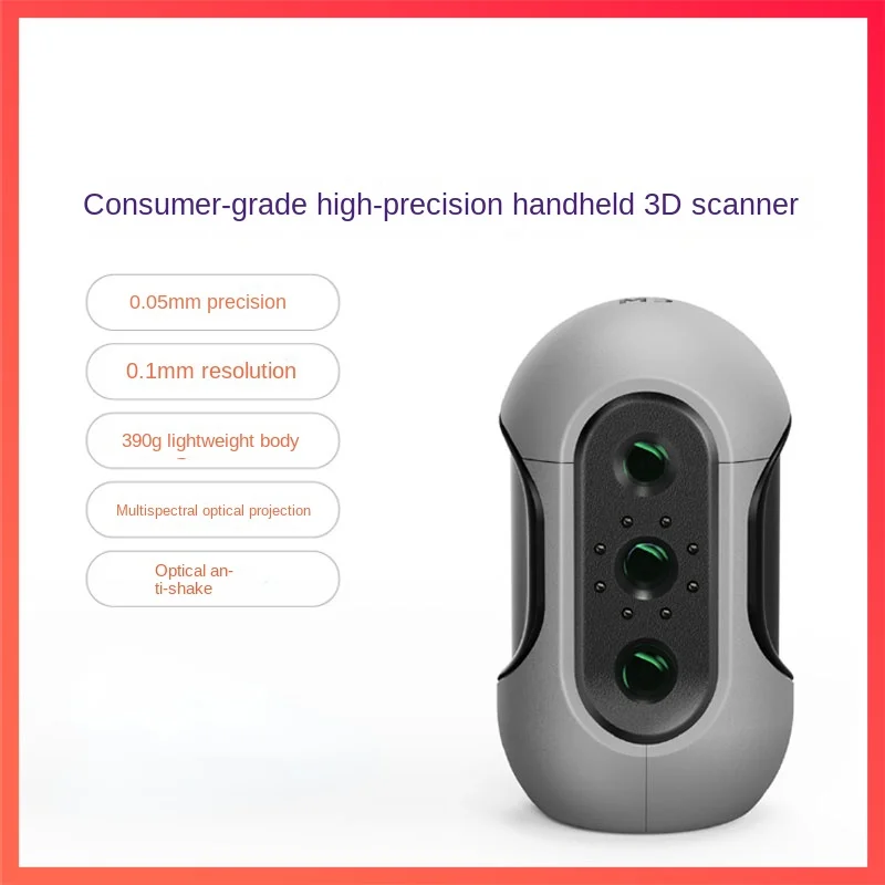 Professional 3D Scanner High-Precision Handheld 3D Modeling Scanner Small Portable Reverse Modeling Device 3d scanner creality cr scan lizard 0 05mm high precision portable no marker scanning modeling automatic matching upgraded combo