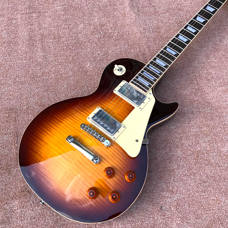 Made in China, LP Standard High Quality Electric Guitar, Frets Binding,One Piece Of Body & Neck,Tune-o-Matic Brid, free delivery