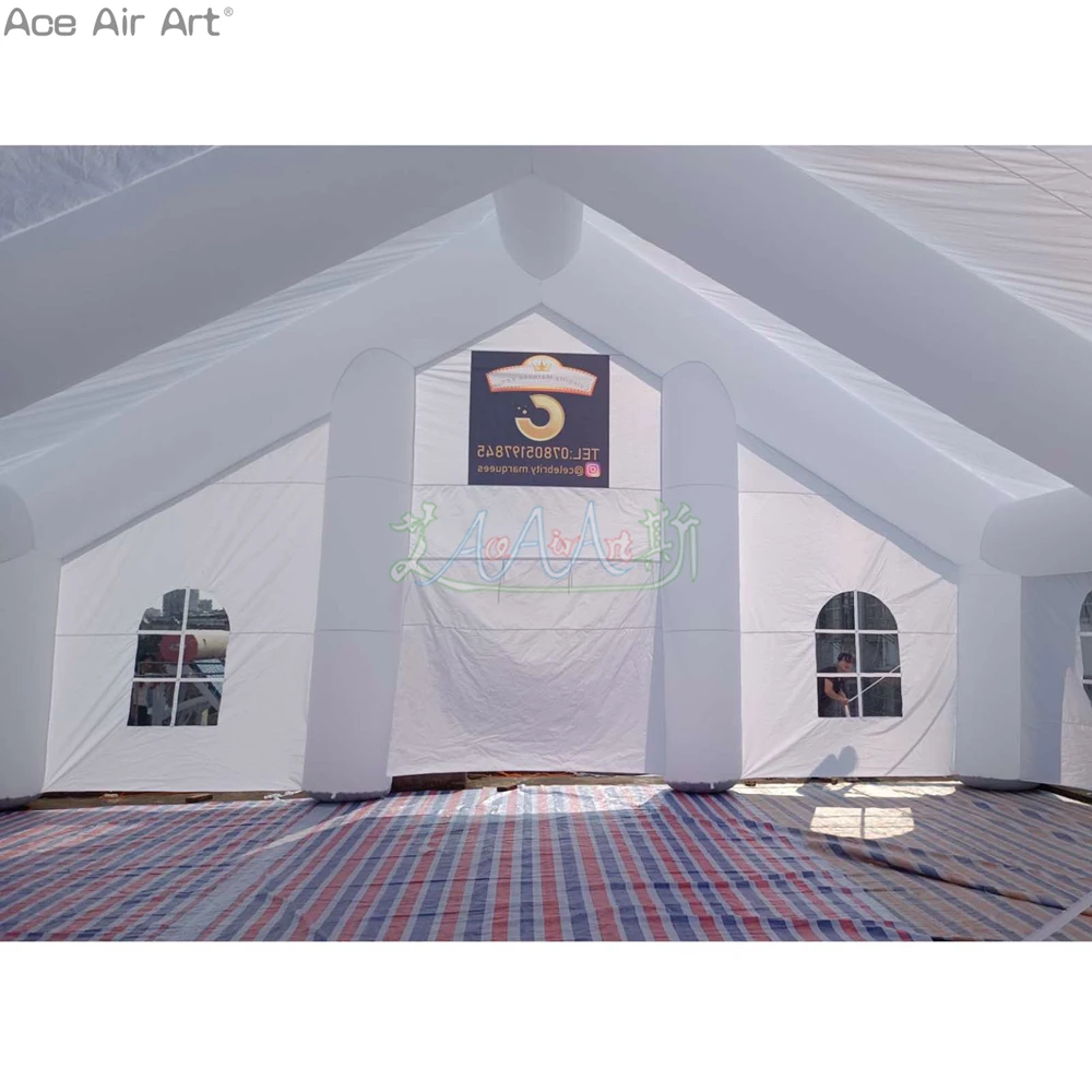 2023 Elegant Inflatable Party Wedding Tent Event Church House/Giant Shelter for Anniversary or Valentine's Day 3