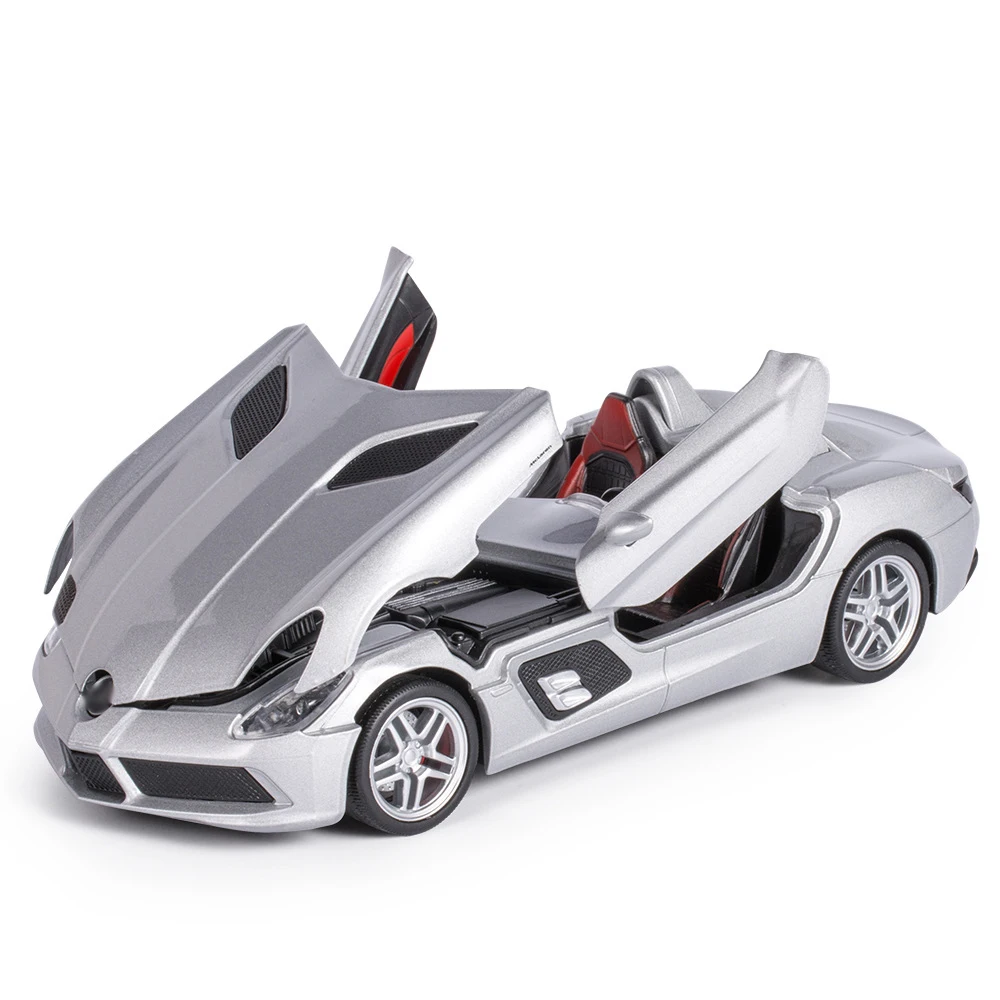 

1:24 Scale Merceds-Benc SLR Stirling Moss Alloy Glow Car Model Diecast Metal Kids Toys Vehicles Car Racing Model Replicas Gifts