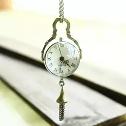 Pocket Watch Roman Characte with Chain Retro for Mothers' Day Fathers' Day