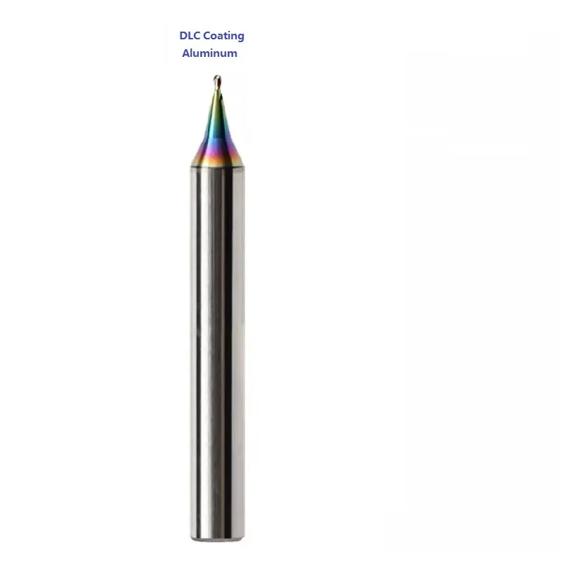 HRC55 HRC60 HRC65 마이크로 볼 노즈 엔드 밀, CNC 조각 비트, 황소 밀링 커터, R0.1 R0.15 R0.2 R0.25 R0.3 R0.35 R0.4 R0.45 mm