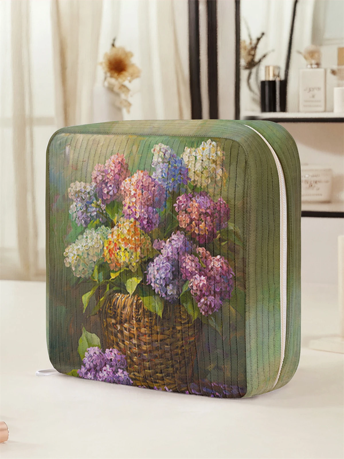 Floral pattern printed sanitary napkin storage bag, women's lightweight tissue bag, sanitary tissue bag
