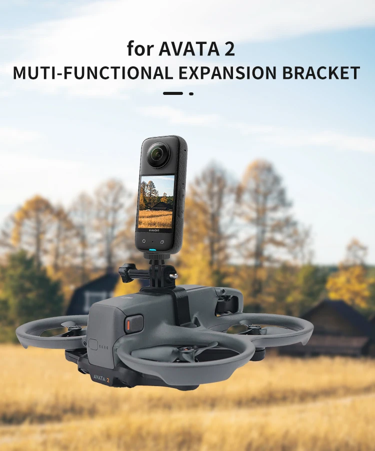 Description Picture 2 of itemExtension Bracket For GoPro 10 9 Insta360 Panoramic Camera Mounting Fixing Adapter Holder For DJI Avata 2 Drone Accessories