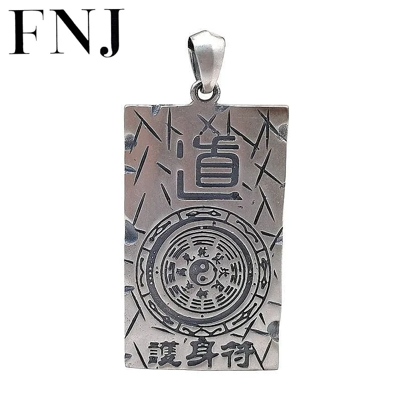 

Женский прямоугольный кулон FNJ, из серебра 990 пробы, 925 пробы