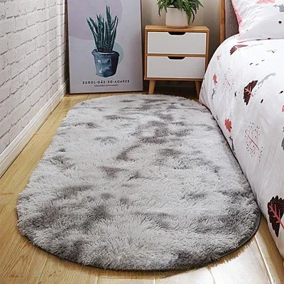 thumbnail image 1 of Alfombra de piel de oveja suave de felpa para dormitorio, alfombra de imitación de lana, alfombra de pelo largo para mesita de noche, cojín para sofá, alfombra de piel para sala de estar, 1 of 5