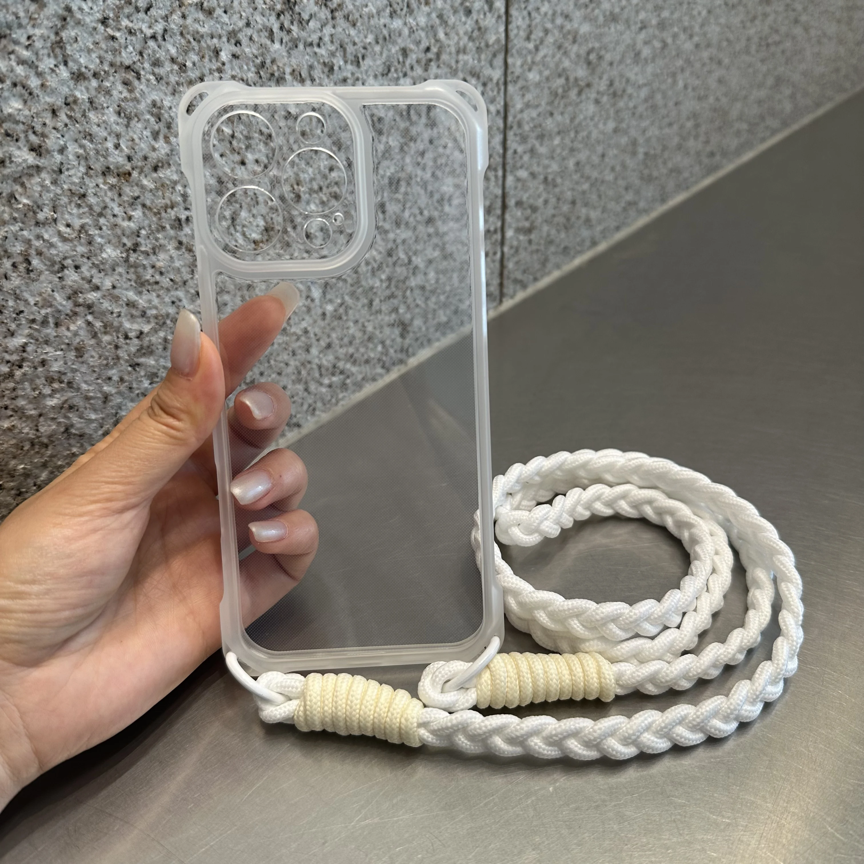 Crossbody Lanyard Shockproof Shoulder Strap Silicone Soft Case