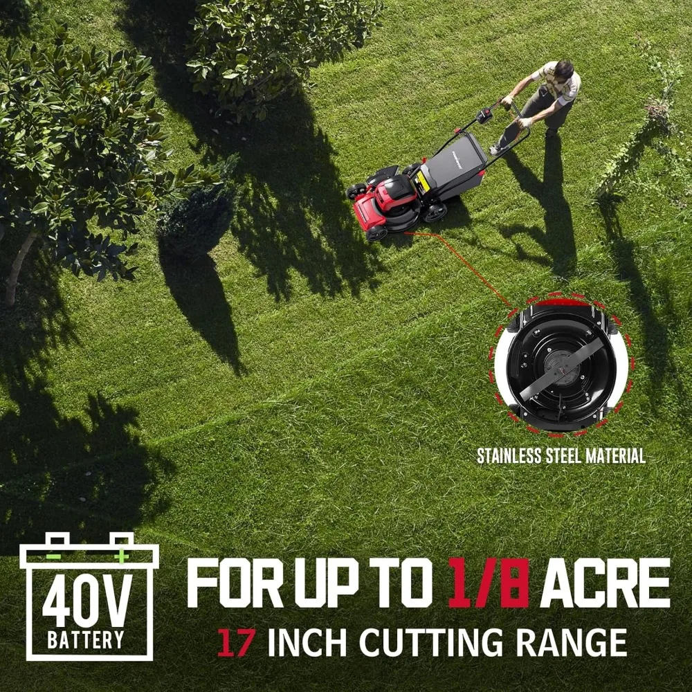 40V 17" Cordless Brushless Lawn Mower 3