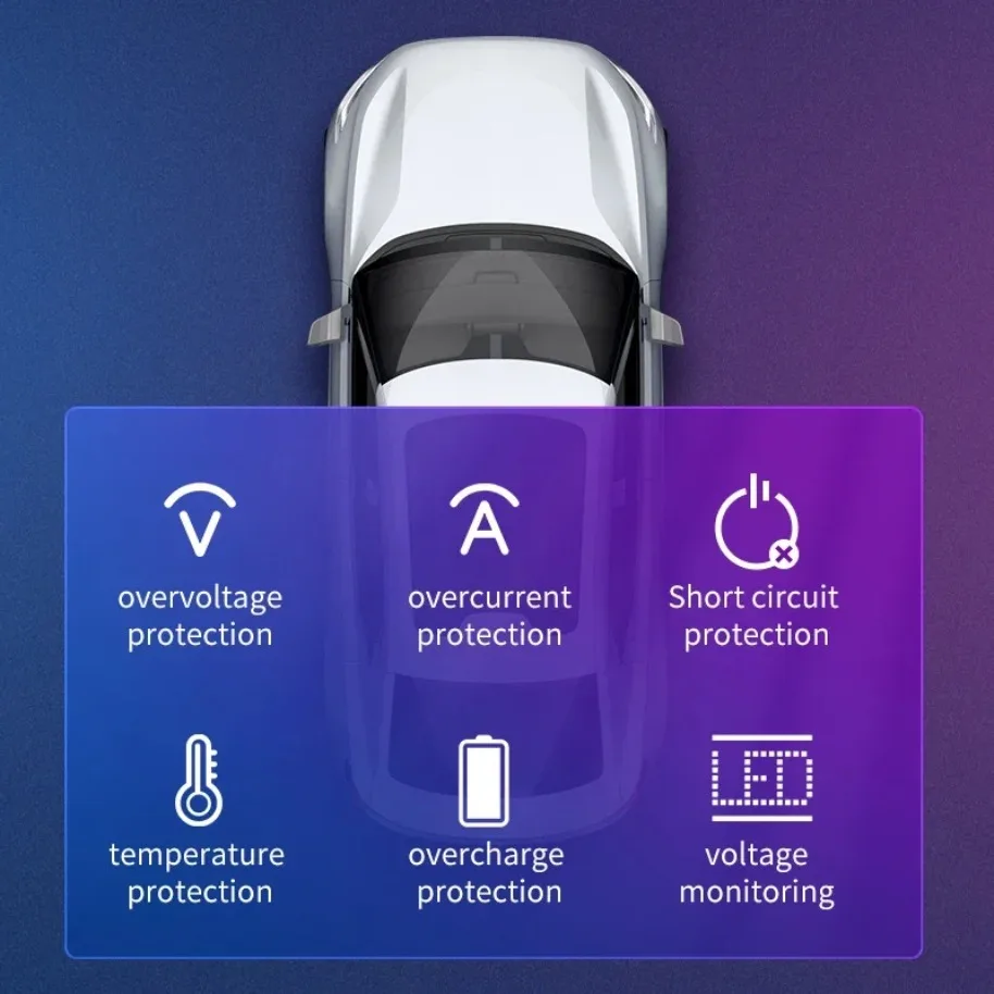 VIKEFON Bluetooth Quick Charger Car Cigarette Lighter Call Hands-free EQ Atmosphere Light MP3 Player FM Transmitter Charger