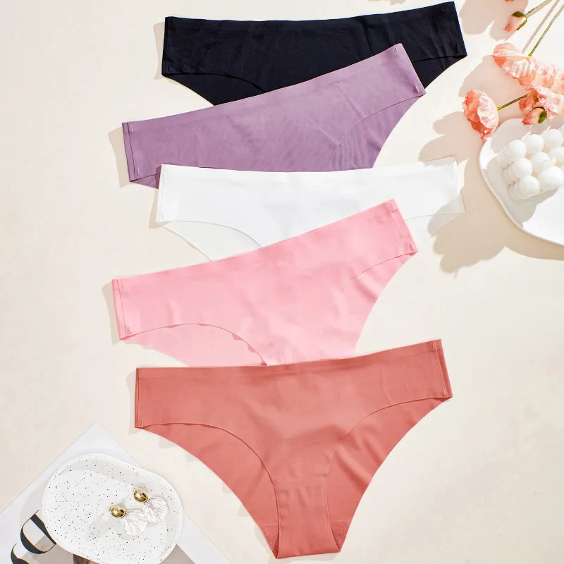 single-ladies-sexy-solid-color-comfortable-soft-seamless-low-waist-thin