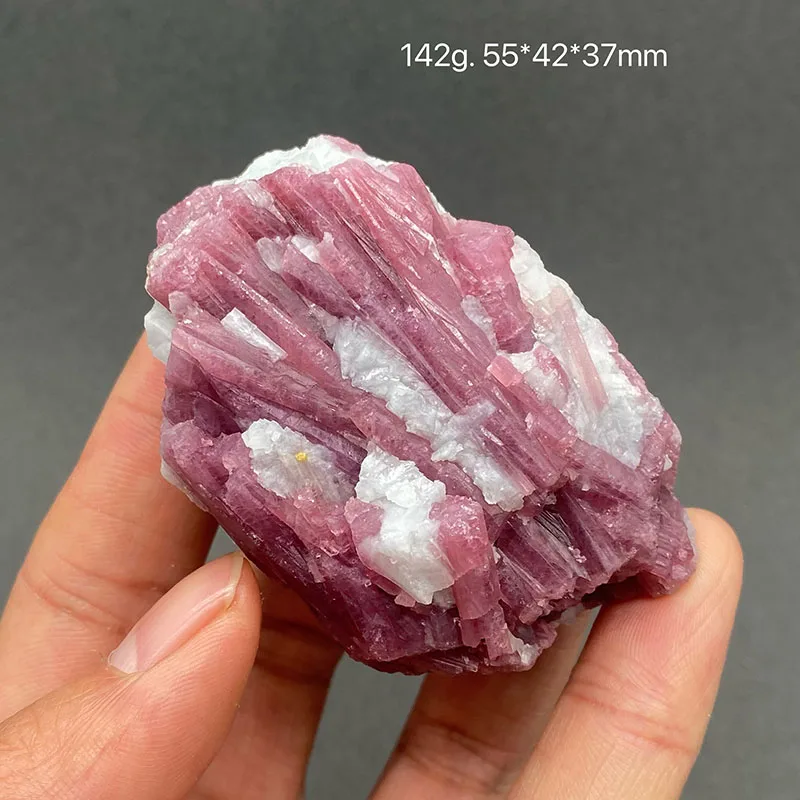 100%  Natural pink tourmaline Mineral Specimens Stones and Crystals Healing Crystal
