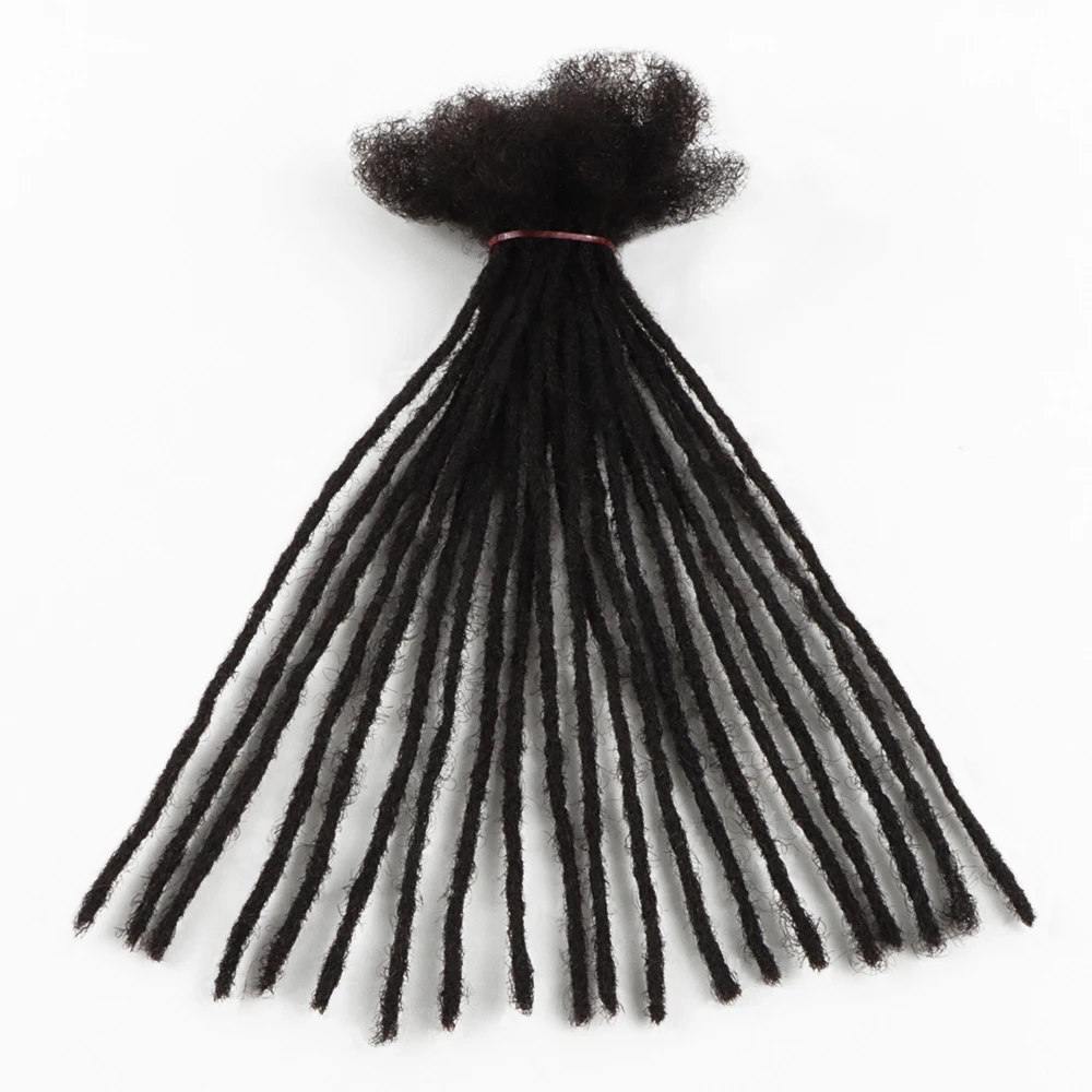 Orientfashion Microlocs Soft Loc Extensions Handmade 100% Human Hair Dreadlocks Extensions 0.2cm Width Afro Kinky Curly Locs